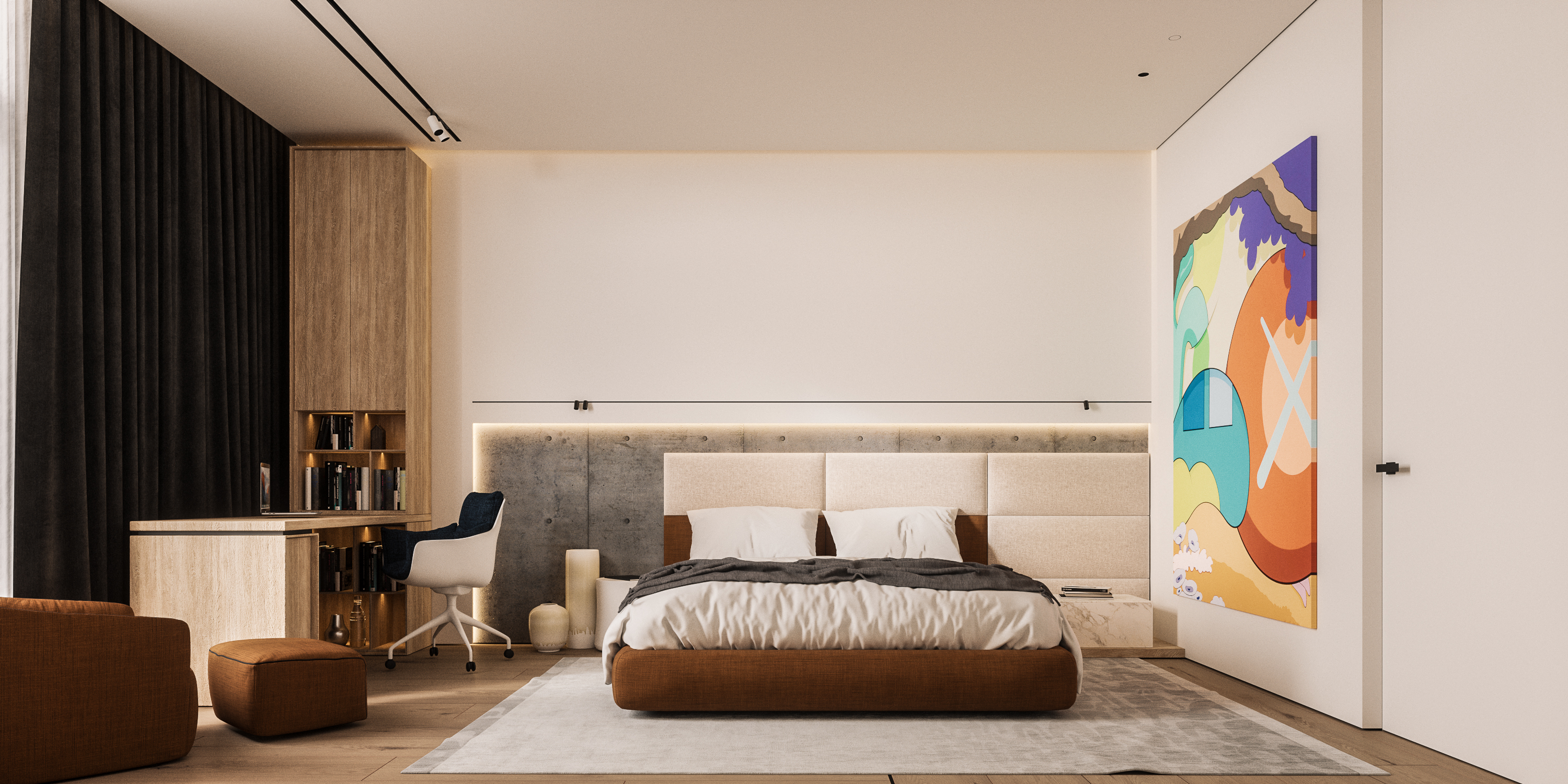 Bucharest Penthouse Interior Design - Modern Bedroom - Hype Project - arh. Adrian Ianculescu (1)