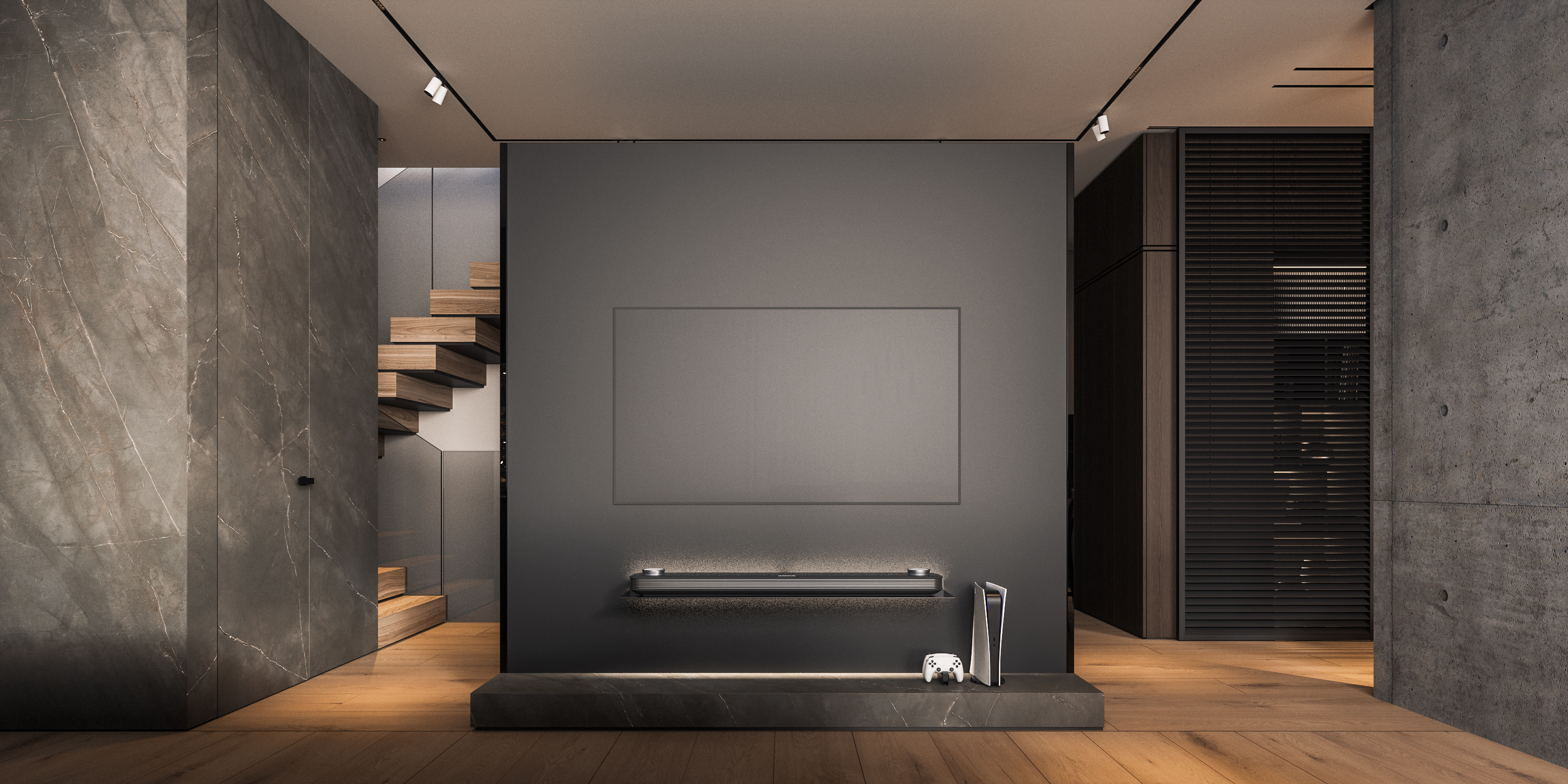 Bucharest Penthouse Interior Design - Poliform Modern Living Room System - Hype Project - arh. Adrian Ianculescu (1)